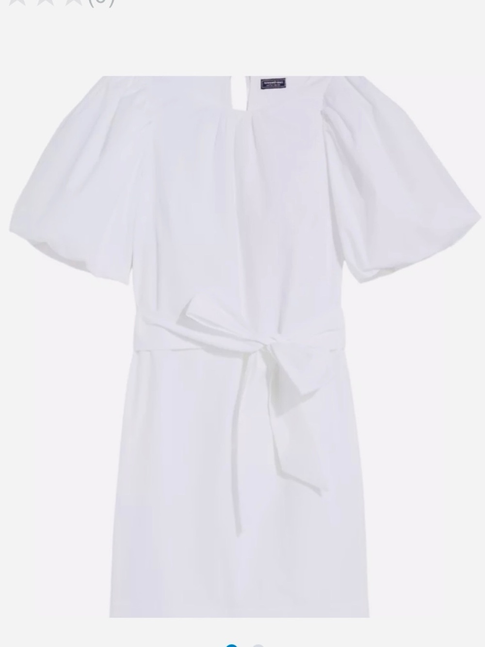 Vineyard Vines Poplin Puff Sleeve
shift White XS NWT